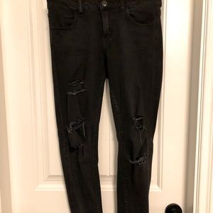 American Eagle black ripped jeans